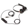 Telephone Headset Volume Adjustment Microphone Mute USB Binaural Customer Service Headset for Telema