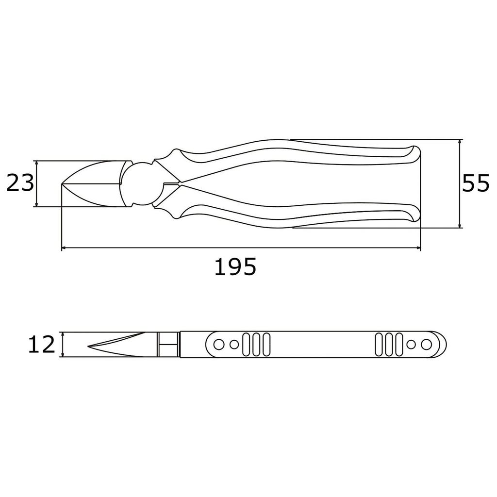 VICTOR Nippers 175mm A masterpiece crafted by a true craftsman with meticulous attention to detail PLUS+ Heavy-Duty / / / [ZK70-175]