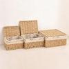 Household Rattan Woven Storage Box For Toys Snacks And Miscellaneous Items Desktop Cosmetic Storage Box