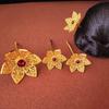 Large Gold Hairpin: Yunnan Xishuangbanna Dai Ethnic Bridal Headdress