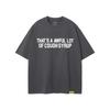Unisex Oversized Cotton T-Shirt With Bold Letter Print Loose Fit Streetwear Tee Casual Wear