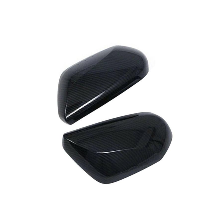 ABS Carbon Fiber Look Side Door Rearview Mirror Cover Trim For Toyota Camry 2018