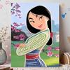 Disney Pearl Painting Anime Mulan Art Kit Adult Beginner Home Wall Decor Special Shape