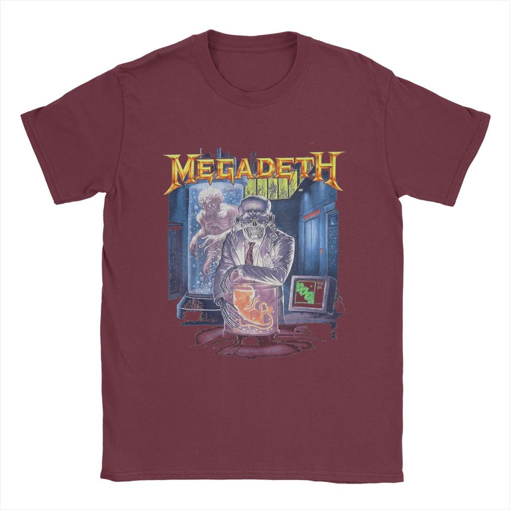 Megadeths Men T Shirt Unique Tee Shirt Short Sleeve Crewneck T-Shirts 100% Cotton Plus Size Clothing