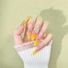 Nude Gradient Diamond Inlaid Press-On Nails – Trendy, Eye-Catching, and Unique Design