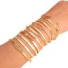 12-Piece Women's Hip-Hop Style Knotted Bracelet Set: Creative and Simple Design