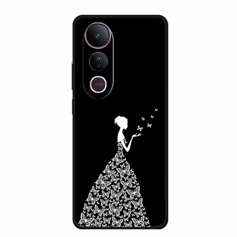 For Vivo V50 Lite 4G 5G Case V 50 lite Coque Popular Black Silicone Soft Back Cover For Vivo Y400 4G 5G Phone Case Cover Y 400