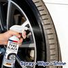 500ml Tire Shine & Protectant Spray Anti-Aging Rubber Conditioner Waterproof Dressing for Car Tires Plastic Trim UV Protection