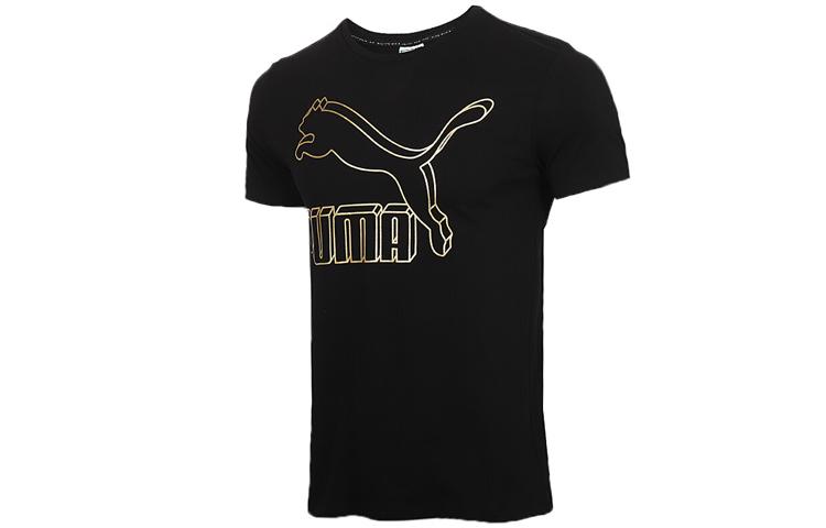 PUMA Set-in Sleeve T-Shirt Men s Black 596535-66 L