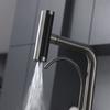 Waterfall Faucet Multi-functional 4 Mode Pure Hot Cold Water Kitchen Faucet Sprayer Sink Wash Tap 360° Rotation Gun Gray Brushed