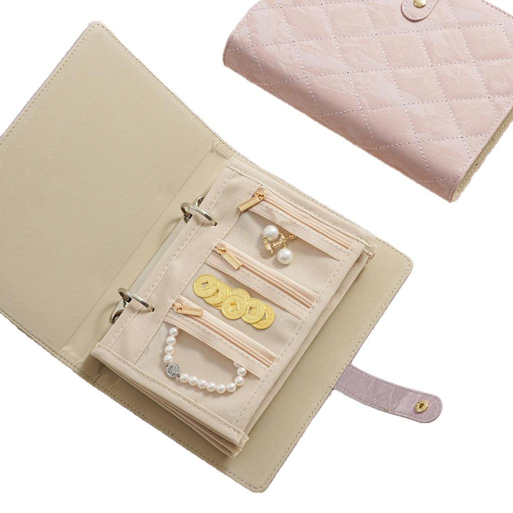 2026 New Style Gold Jewelry Storage Book with Large Capacity Earring Compartments