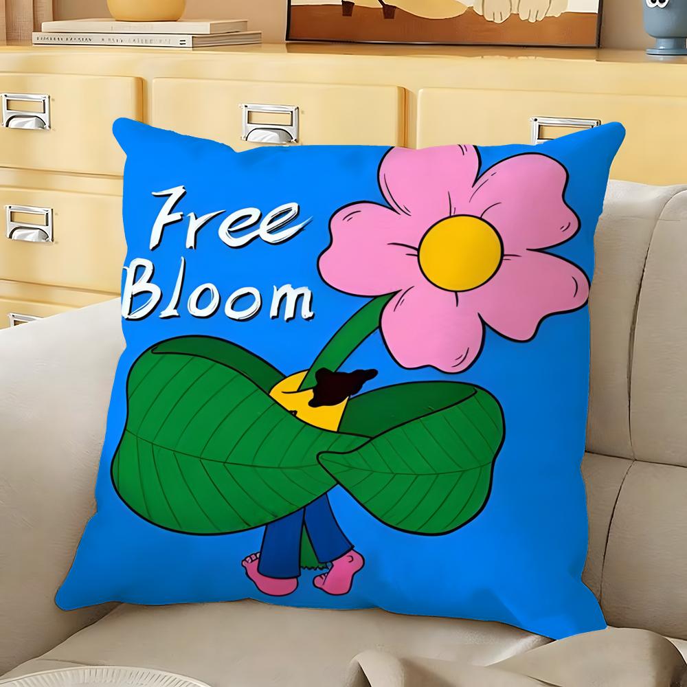 Vibe Retro Dopamine Cushion Cover Soft Durable Reversible Pillow Cover Home Car MultiScene Daily Comfort Pillowcase