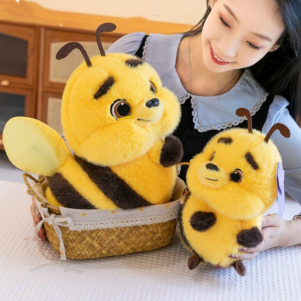 Plush Doll Bee Plush Toy Sofa Pillow Bee Animal Plushie Funny Stuffed Bee Doll  Kids Toy