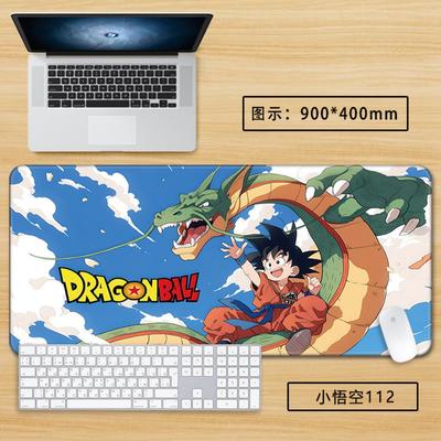 Japanese Anime Son Goku Leather Mouse Pad Conduzed Animation Dragon Ball Kakarotto Creative Computer Keyboard Office Non-slip Waterproof Table Mat