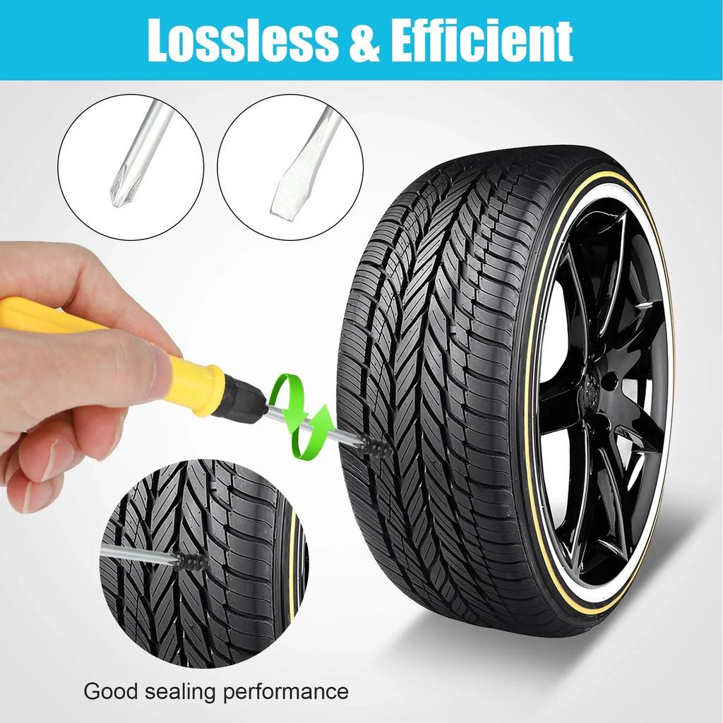 10-60PCS Tire Puncture Repair Kit Tire Plug Vacuum Tire Repair Kit Tire Plugs Bikes Tire Repair Kit for Mountain Bikes