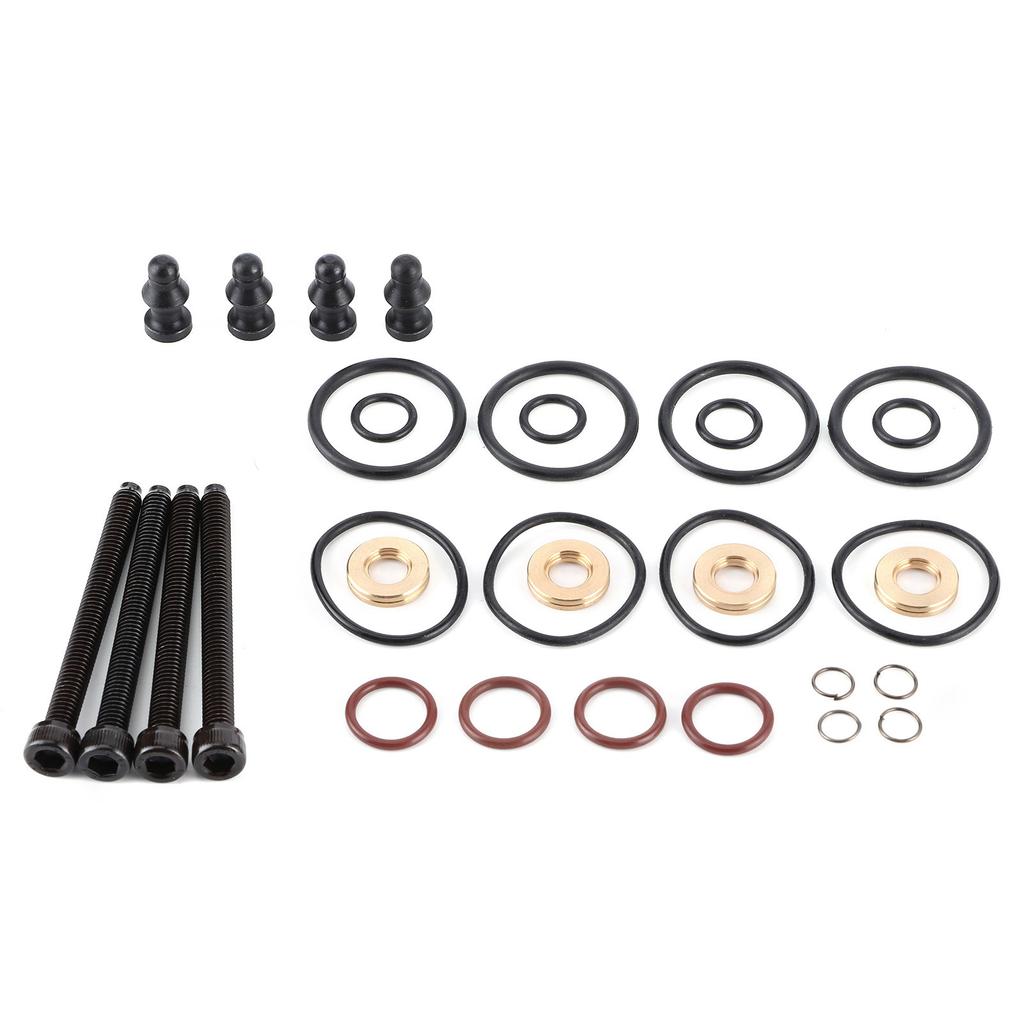 4 Juegos Kit de Reparación de Sello de Inyector de Combustible Conjunto de Sellado Abrazadera Tornillo 1417010997 Apto para A2 A3 A4 A6