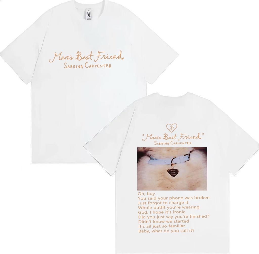 Sabrina Carpenter Manchild Okładka Nowego Albumu Plakat Graficzny Nadruk Koszulka Męska Damska Luźna Codzienna Bawełniana Z Okrągłym Dekoltem Top Oversize Tee