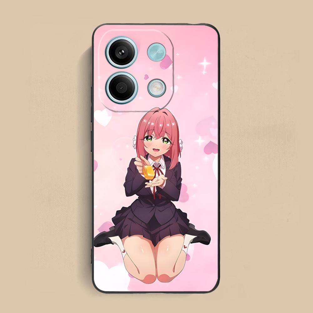 Anime Hakari Hanazono Matte TPU Mobile Phone Case for Xiaomi Redmi Note 14 13 12 11 S Pro Plus 4G 5G Colorful Printing Cover