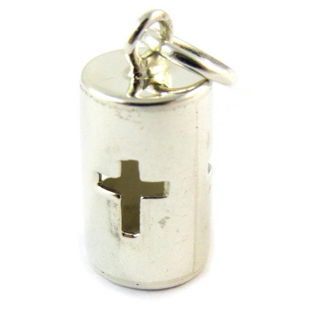 Les Trésors De Lily [E5395] - Silver 'Cross' Pendant