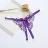 Butterfly Lace Embroidered Panties Thin Belt Bowknot T-Pants Transparent Sexy Mesh Thongs  Gift