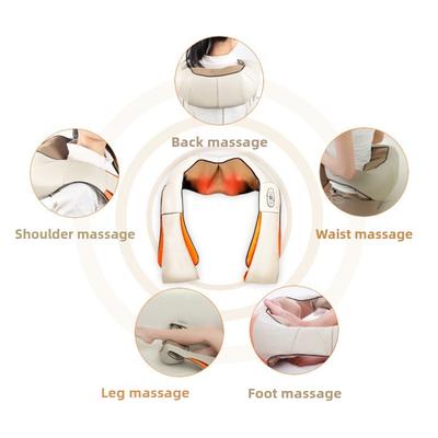 Deep Kneading Neck Shoulder Leg Arm Body Massager Portable Heat Pressing Massage Belt Relieve Pain Physiotherapy Equipment
