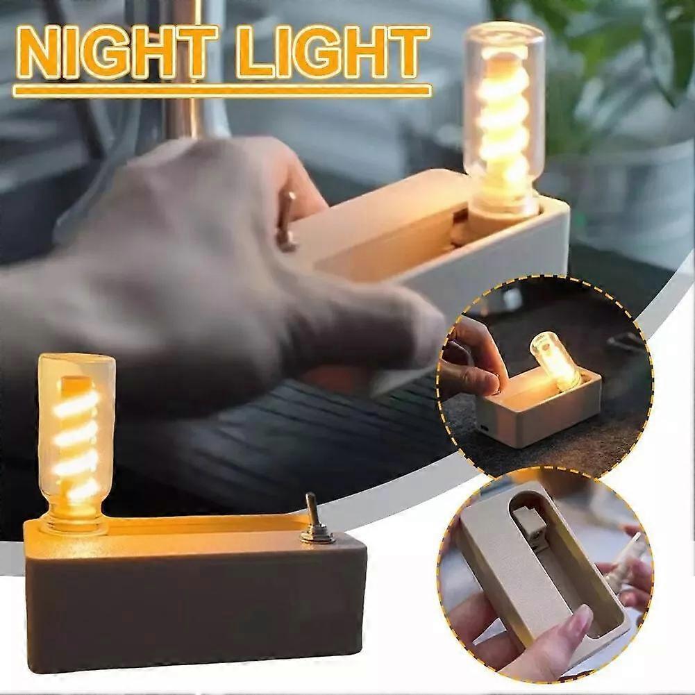 Rechargeable Night Lamp for Adult Kids, 3D Mechanical Jump Lights for Bedroom