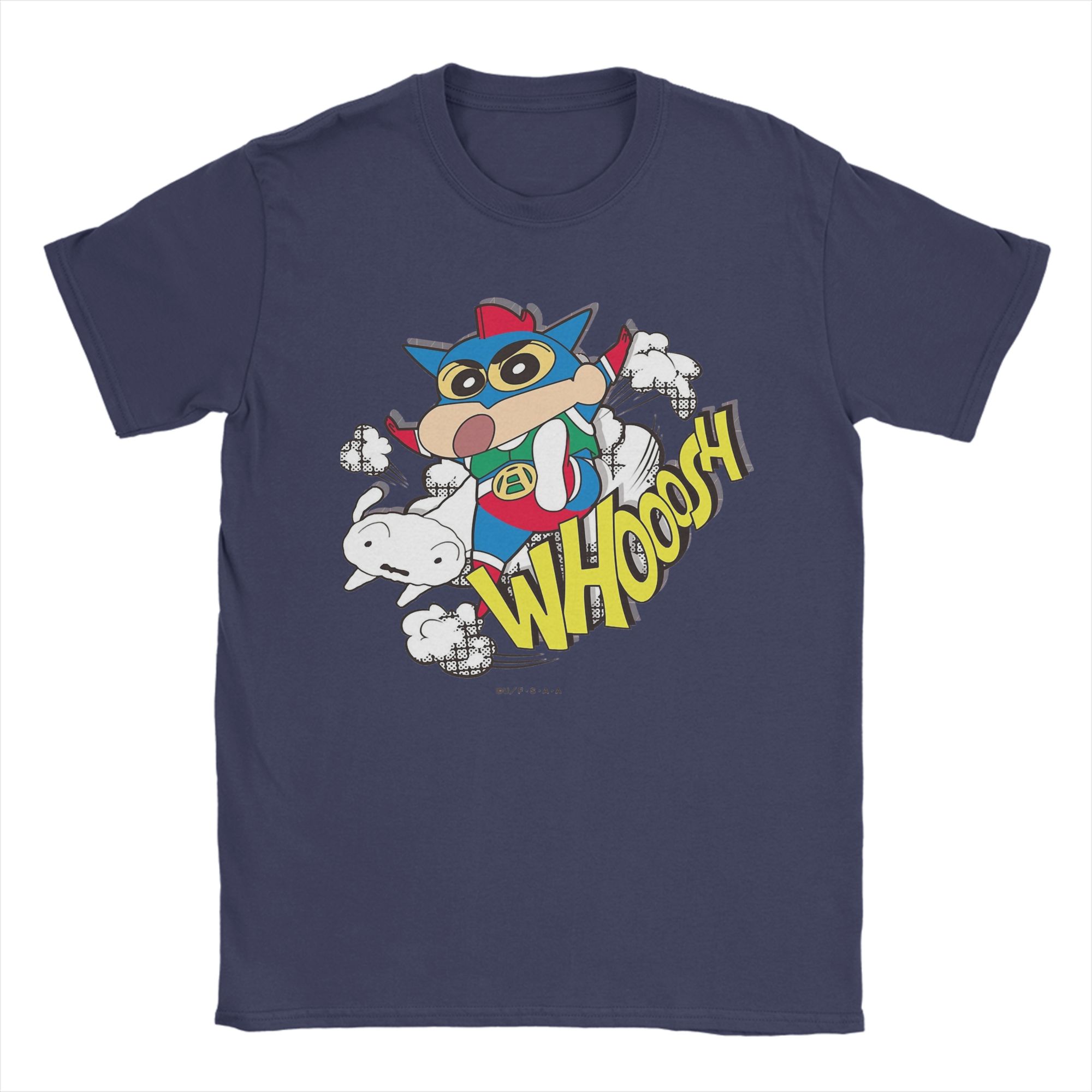 

Casual T Shirt Summer Crayon Shin-chan Hipster T-Shirts 100% Cotton Tee Shirt for Men s Y2K Basic Pattern Short Sleeve Tops 4XL