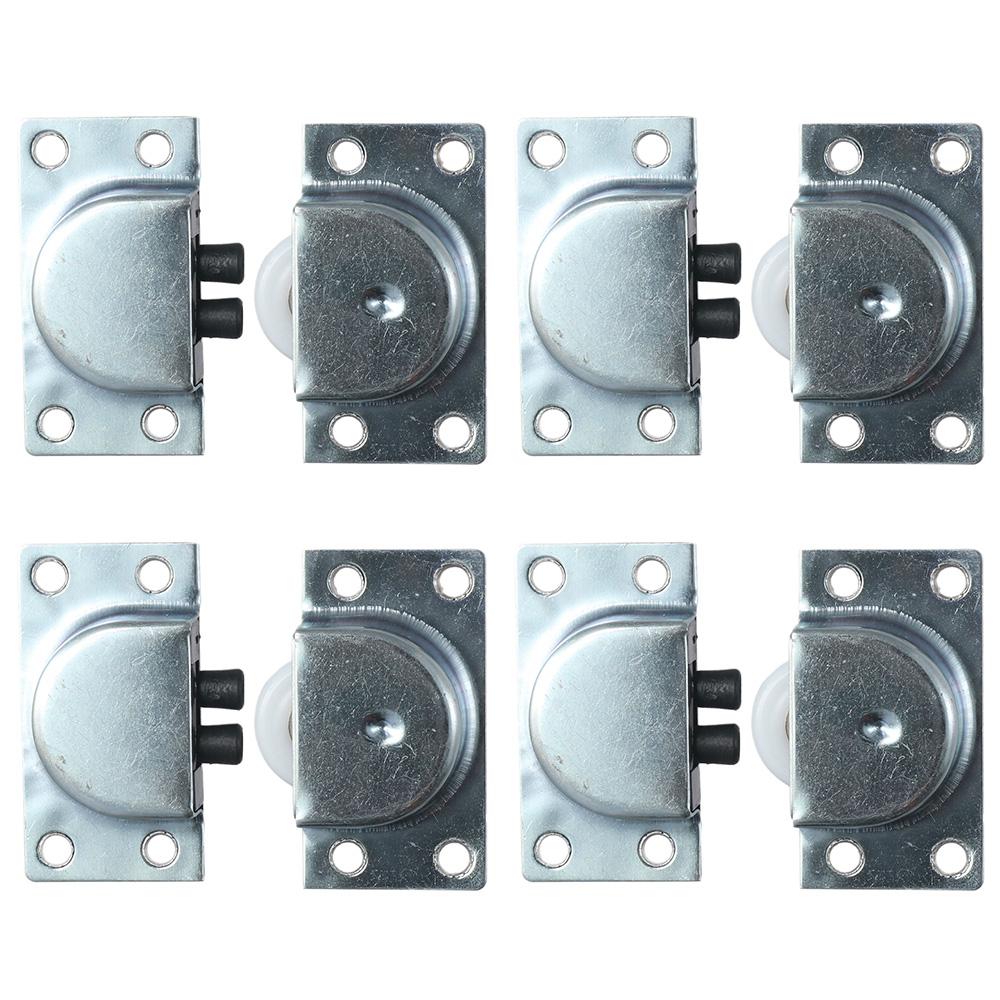 4Pairs Metal Single Wheel Closet Cabinet Sliding Door Pulley Wardrobe Roller Wheels Cabinet