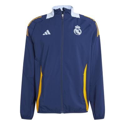 Real Madrid Egyszerű Kényelmes Puha Álló Galléros Cipzáras Foci Meccsmez Férfi mez JE4198