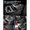JOYTUTUS Center Console Cover Compatible With Silverado Sierra 2014 2015 2016 2017 2018 Jump Seat, Leather Arm Rest Armrest Cover For Car, Durable