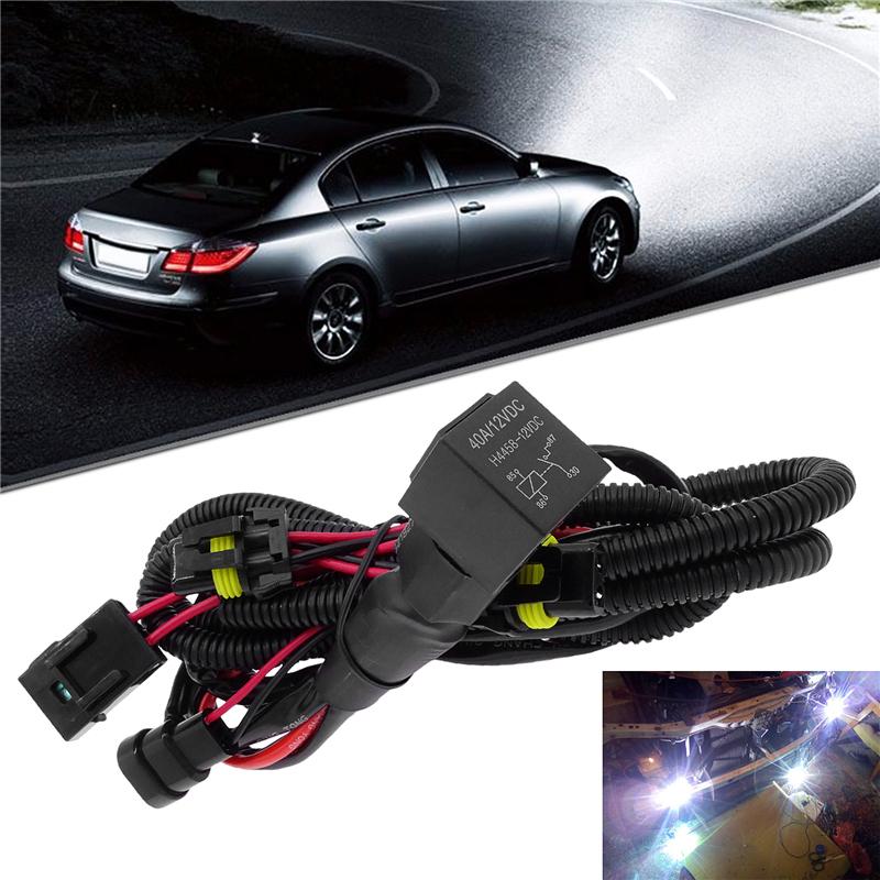 

1 Pcs Xenon HID Wire Harenss Wire Light Controller Adapter Plugs Lamp HID Relay Harness Wiring For 9005 9006 H1 H13 H7 H8 H9 H11 9005(HB3)