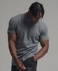 PHERMENON Muskelpassform Rollkragen Kurzarm-T-Shirt - Grau
