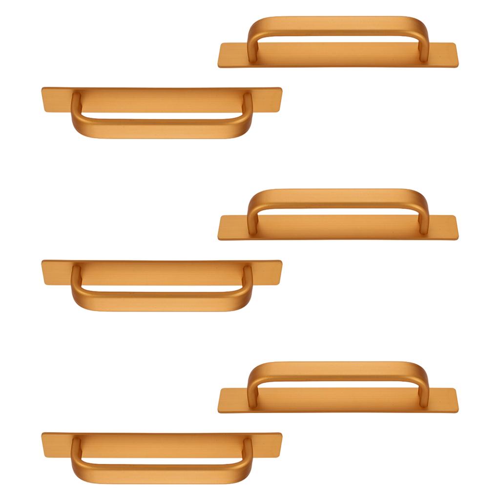 6PCS Rustproof Cupboard Handles Strips Stick Design 147mm Length Furniture Hardware For Sliding Glass Door Kitchen Drawers