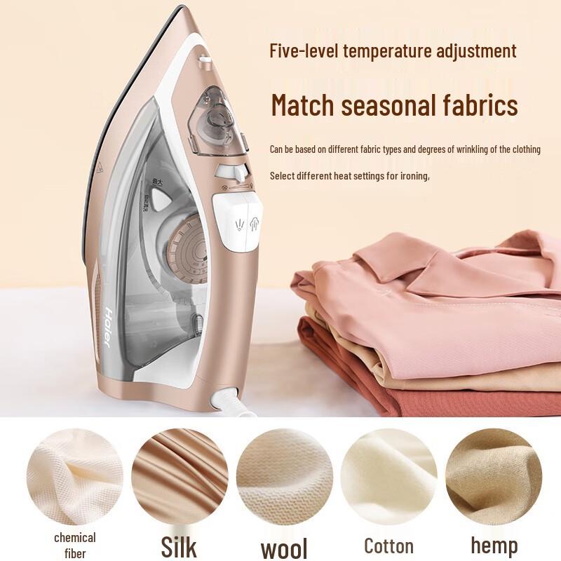 Haier 2000W Portable Ceramic Steam Iron CN plug (adapter included)