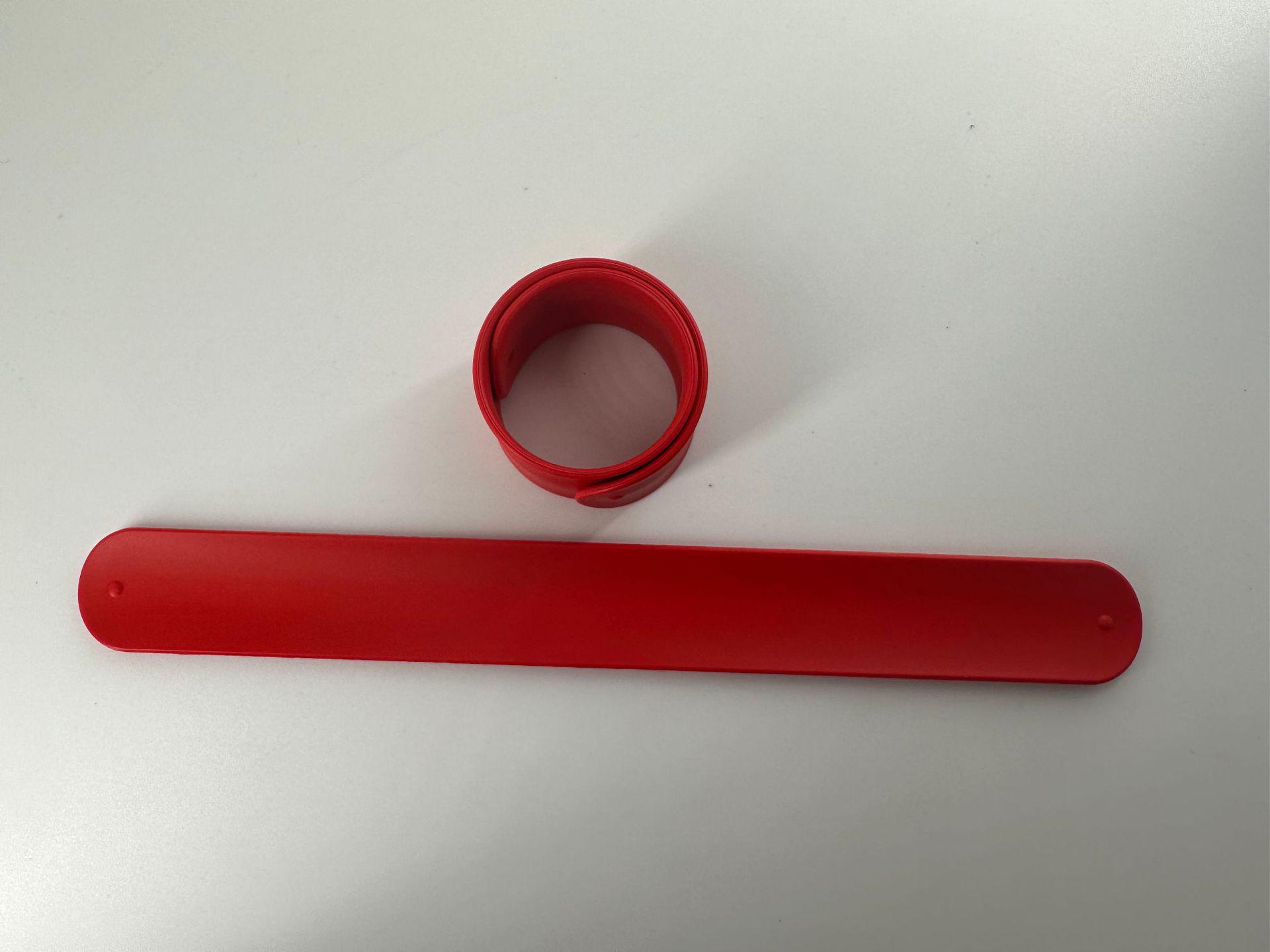 Custom Logo Silicone Slap Bracelet: Solid Color Wristband