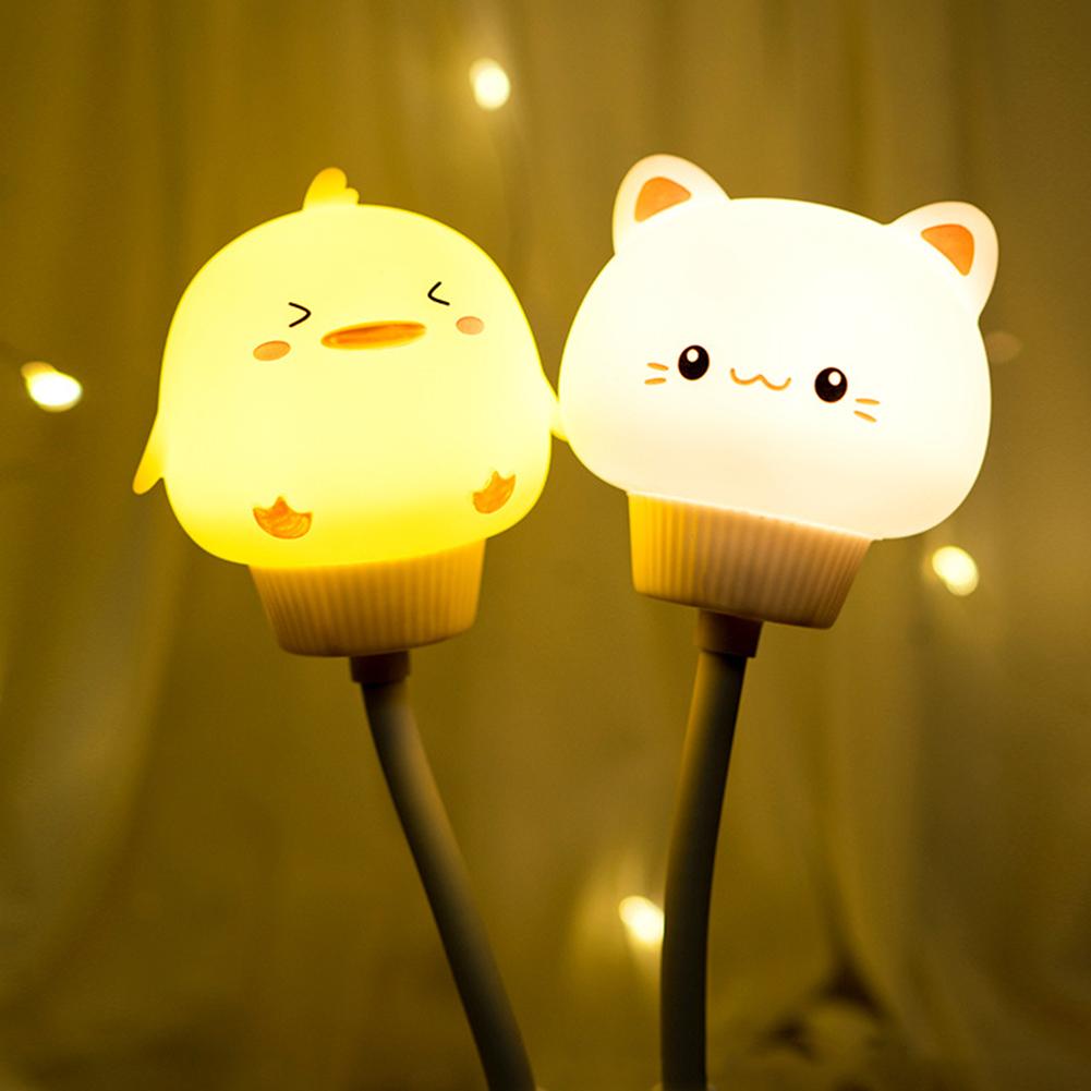LED Chlidren USB Night Light Cute Cartoon Night Lamp Bear Rabbit Cat Duck for Baby Kid Bedroom Decor Bedside Lamp Christmas Gift