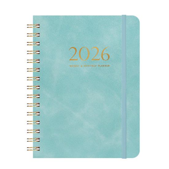 2026 Weekly Monthly Planner Portable A5 Size Agenda Notepad Stylish Design Schedule Book School Supplies