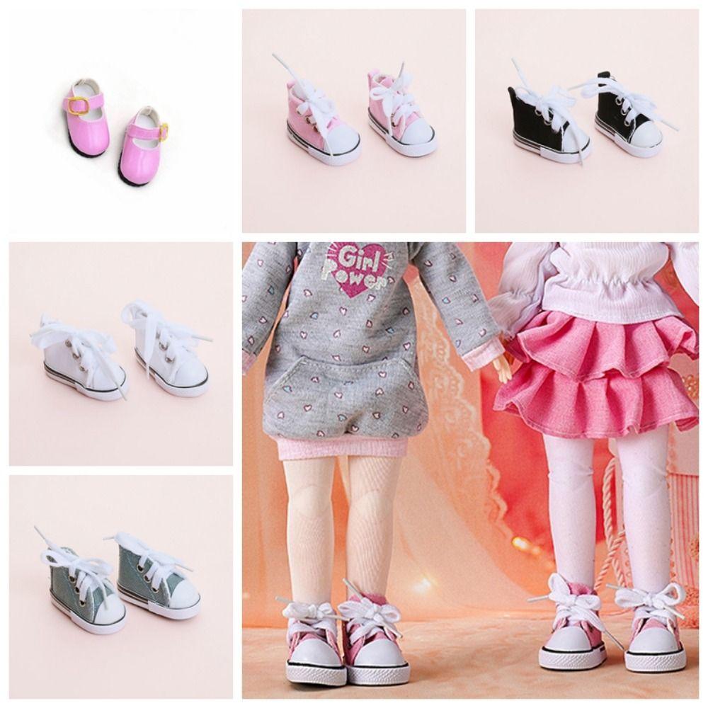 1 Pair DIY 1/6 Scale Mini Sneakers Mini Doll Sneakers Mini Casual Shoes  Children Toy