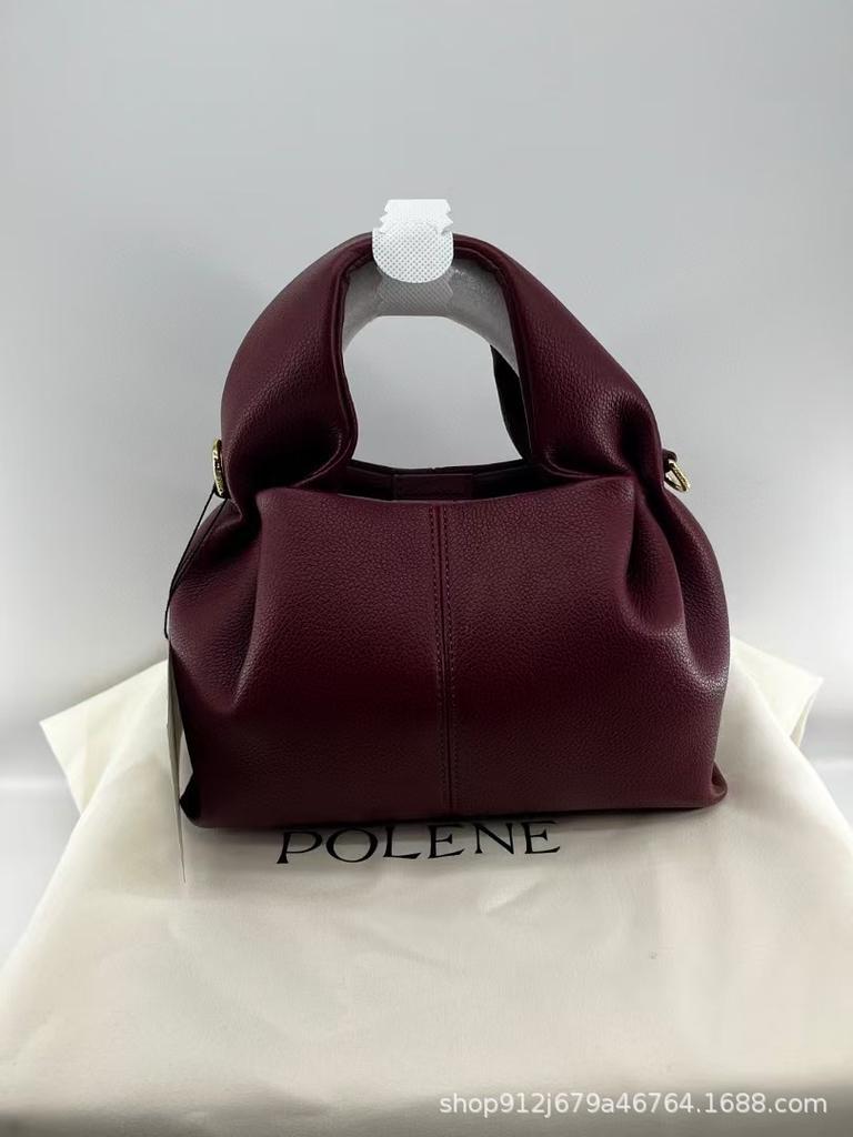 Women's New Niche Bag Polene Cloud Genuine Leather High-quality Casual Handbag Fashionable Light Luxury Crossbody