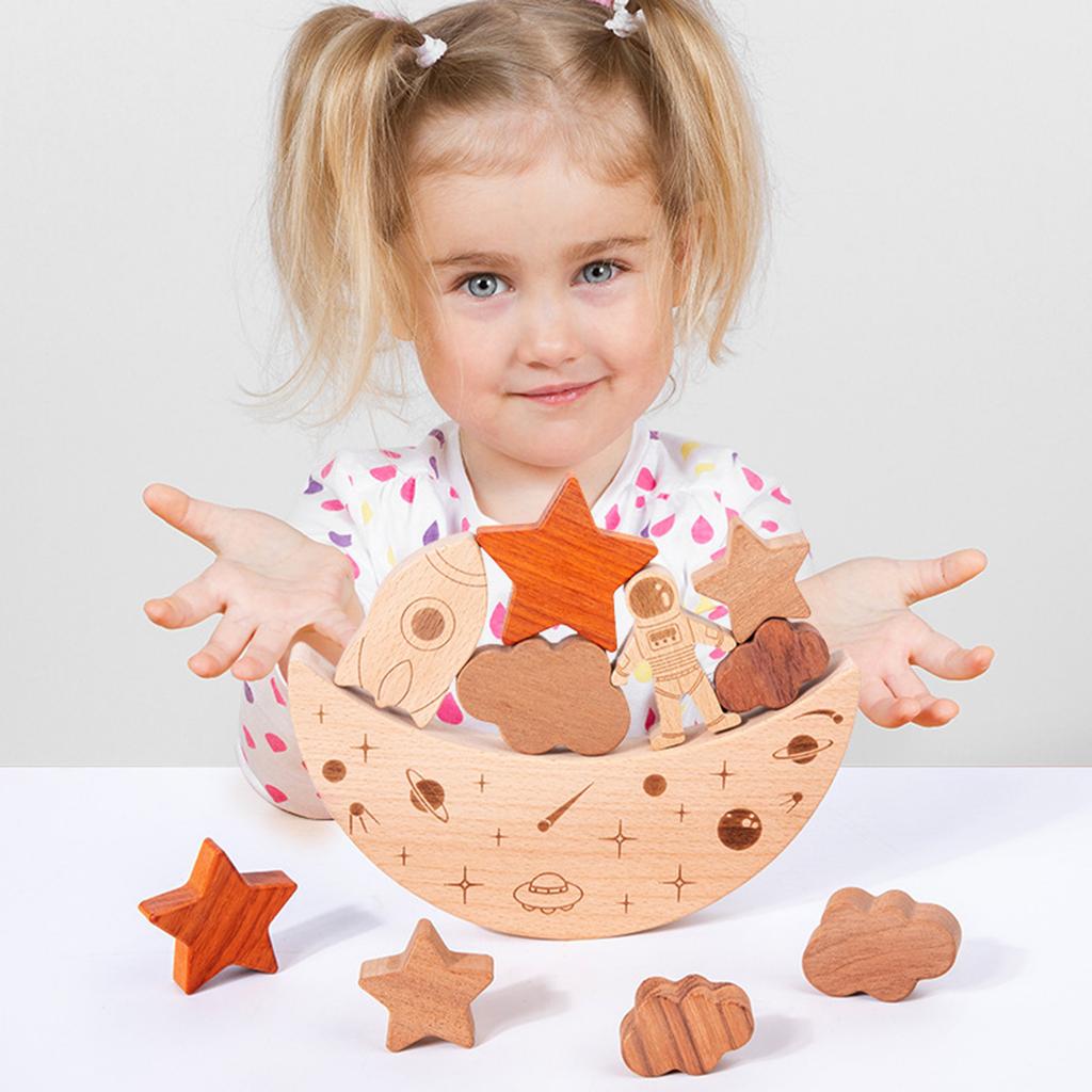 Happy Stacking Dinosaurs,Wooden Stacking Toy For Toddlers, Colorful Dinosaur Balancing Activity Toy, Improves Fine Motor Skills And Dexterity