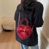 Trendy Love Shaped Small Handbag Butterfly Knot Single Shoulder Bags Fashion Versatile Heart Pendant Crossbody Bag CLE