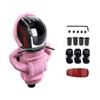 5/6 Speed Universal Replacement Manual Car Hoodie Gear Stick Shift Knob Modified Stick R PU Leather Gearshift Head Gear Knob Set