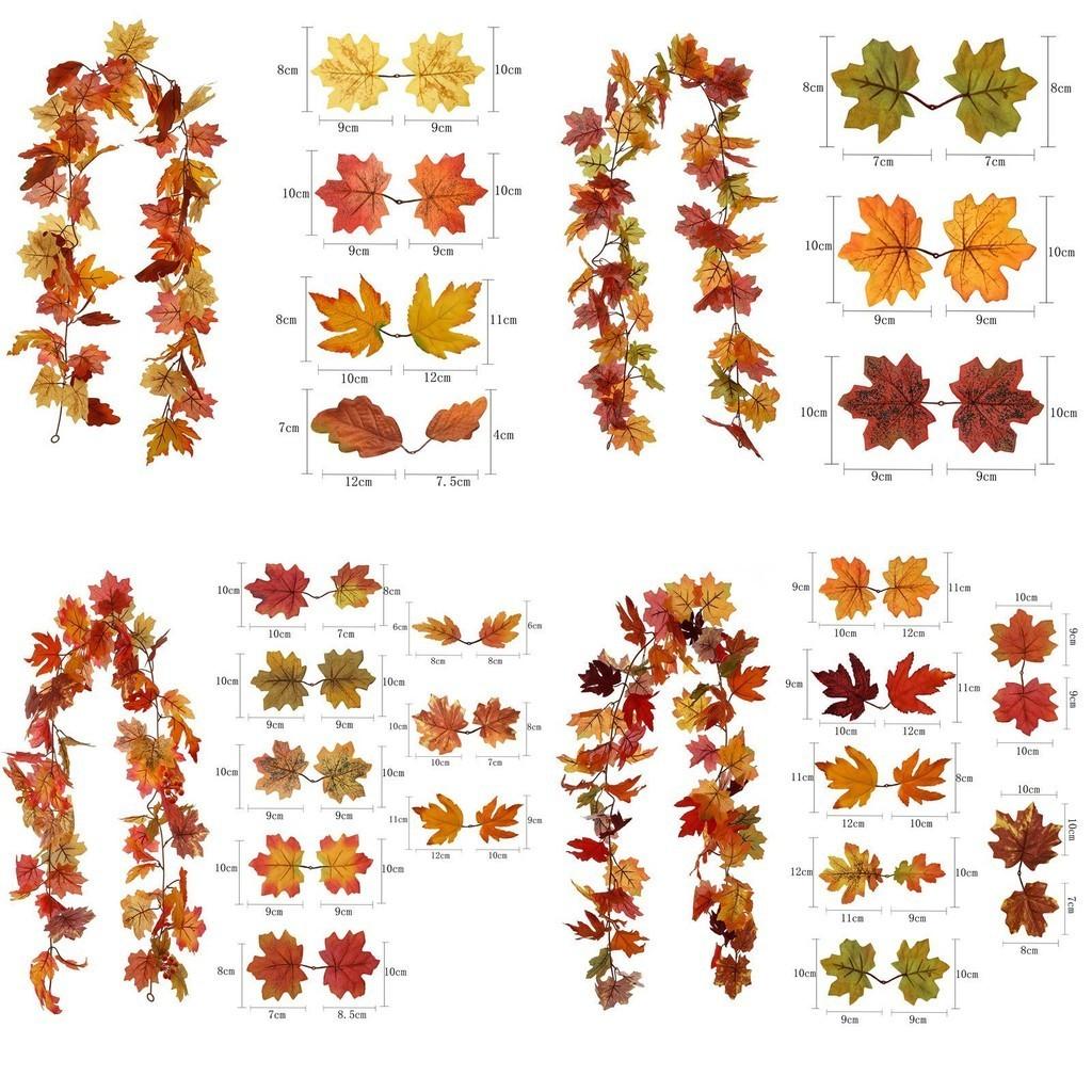 Stunning Maple Leaf Garland For Parties Weddings And Home Decor 175cm Fall Leaves