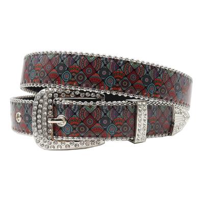 Retro Gothic Rhinestone Belt: Versatile Punk Rock Carved Waistband for Men & Women