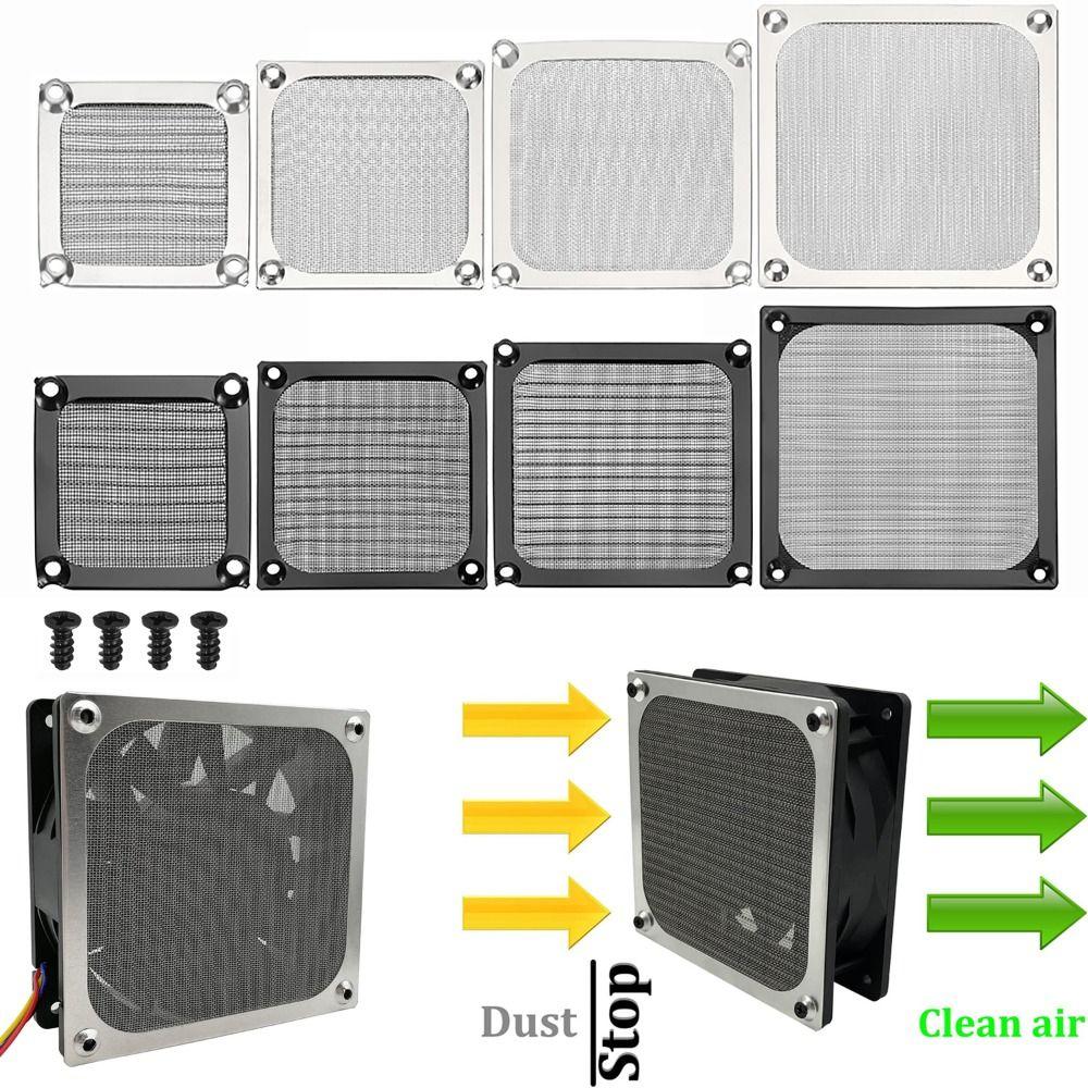 Aluminum Computer Fan Filter Grills Anti Rust Axial Flow Fan Mesh Dust Cover Cooling System