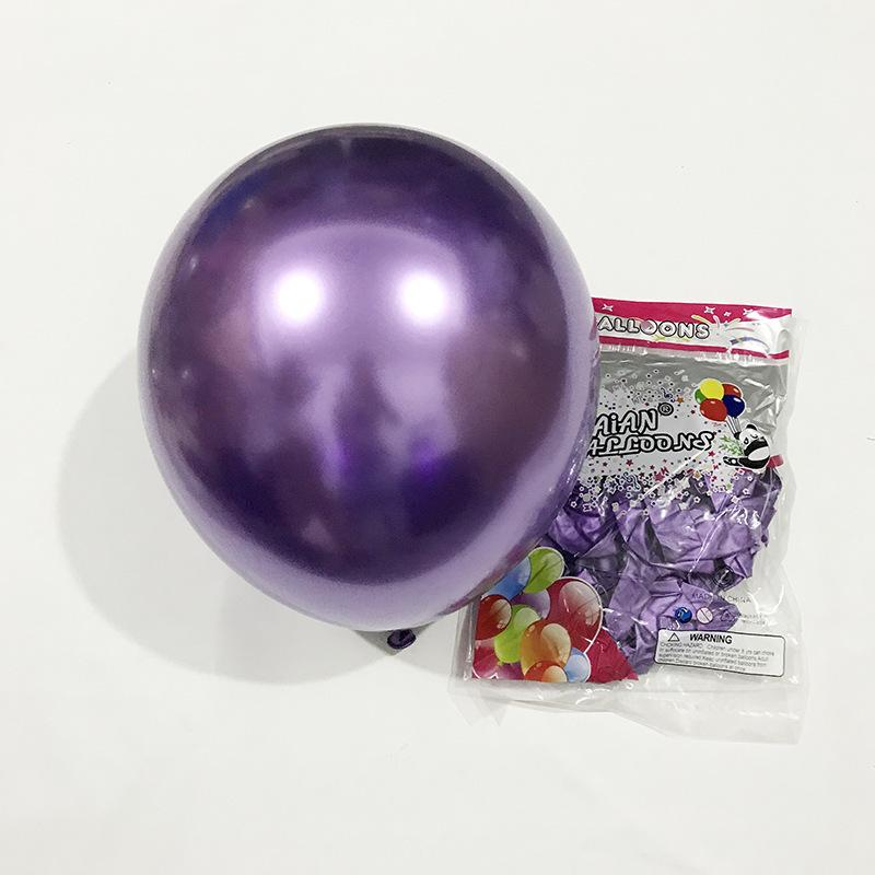 10 Zoll 1,8G Metallischer Latexballon Verdickter Bonbon Foto Hochzeitsfeier Dekoration Ballon