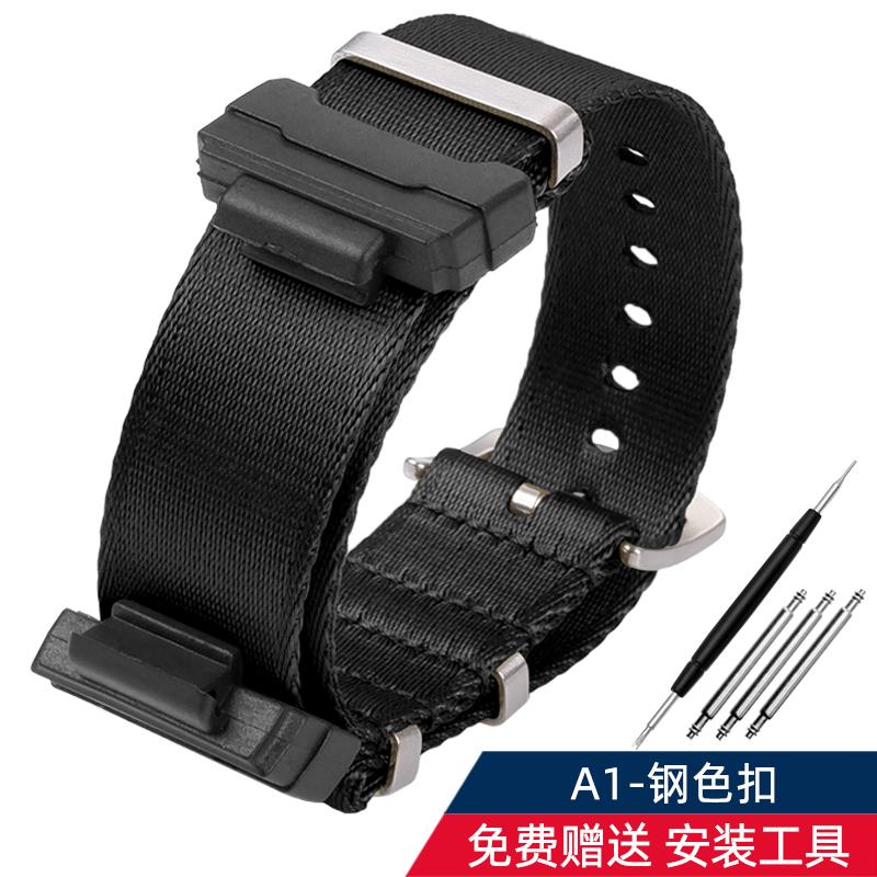 16mm Adapter+ Conversion Nylon Strap For Casio Gshock GA120 GA100 5600 GWM5610 DW6600 Watchband Accessories