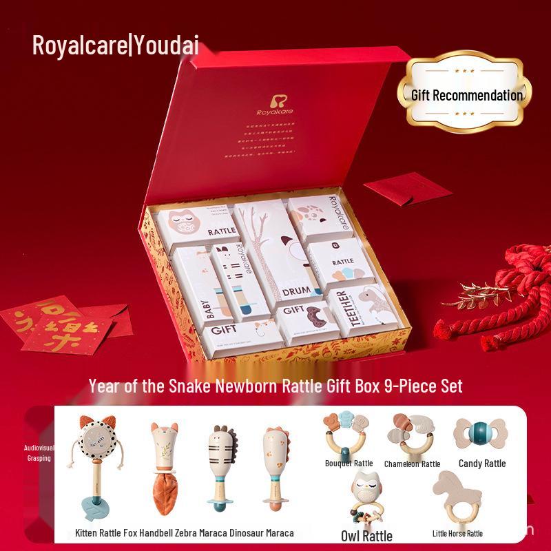 Набор грызунков и погремушек Youdai Royalcare для младенцев: Милые формы, успокаивающий подарок для младенцев