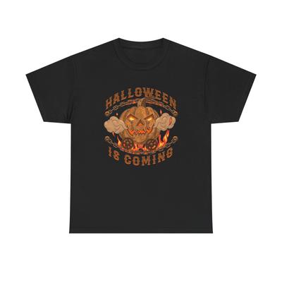 Halloween Is Coming Pumpkin Graphic T Shirt Mens Womens Tees Top BRAND NEW GIFT