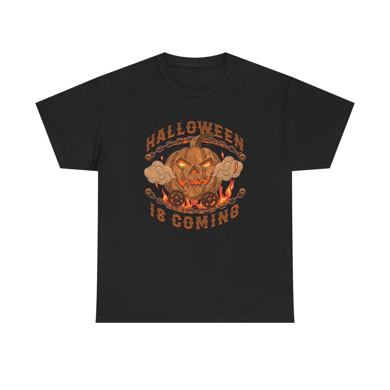 

Halloween Is Coming Pumpkin Graphic T Shirt Mens Womens Tees Top BRAND NEW GIFT 4XL